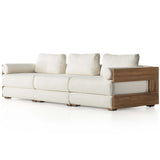 Ellis Outdoor 3 Piece Sectional, Natural/Cream-Furniture - Sofas-High Fashion Home