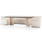 Augustine 144" Dining U-Shape Banquette, Capri Oatmeal-Furniture - Dining-High Fashion Home