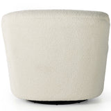 Kadon Swivel Chair, Sheepskin Natural-Furniture - Chairs-High Fashion Home