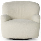 Kadon Swivel Chair, Sheepskin Natural-Furniture - Chairs-High Fashion Home