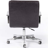 Jude Leather Desk Chair, Sonoma Black-Furniture - Office-High Fashion Home