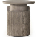 Huron Outdoor End Table, Textured Flint-Furniture - Accent Tables-High Fashion Home