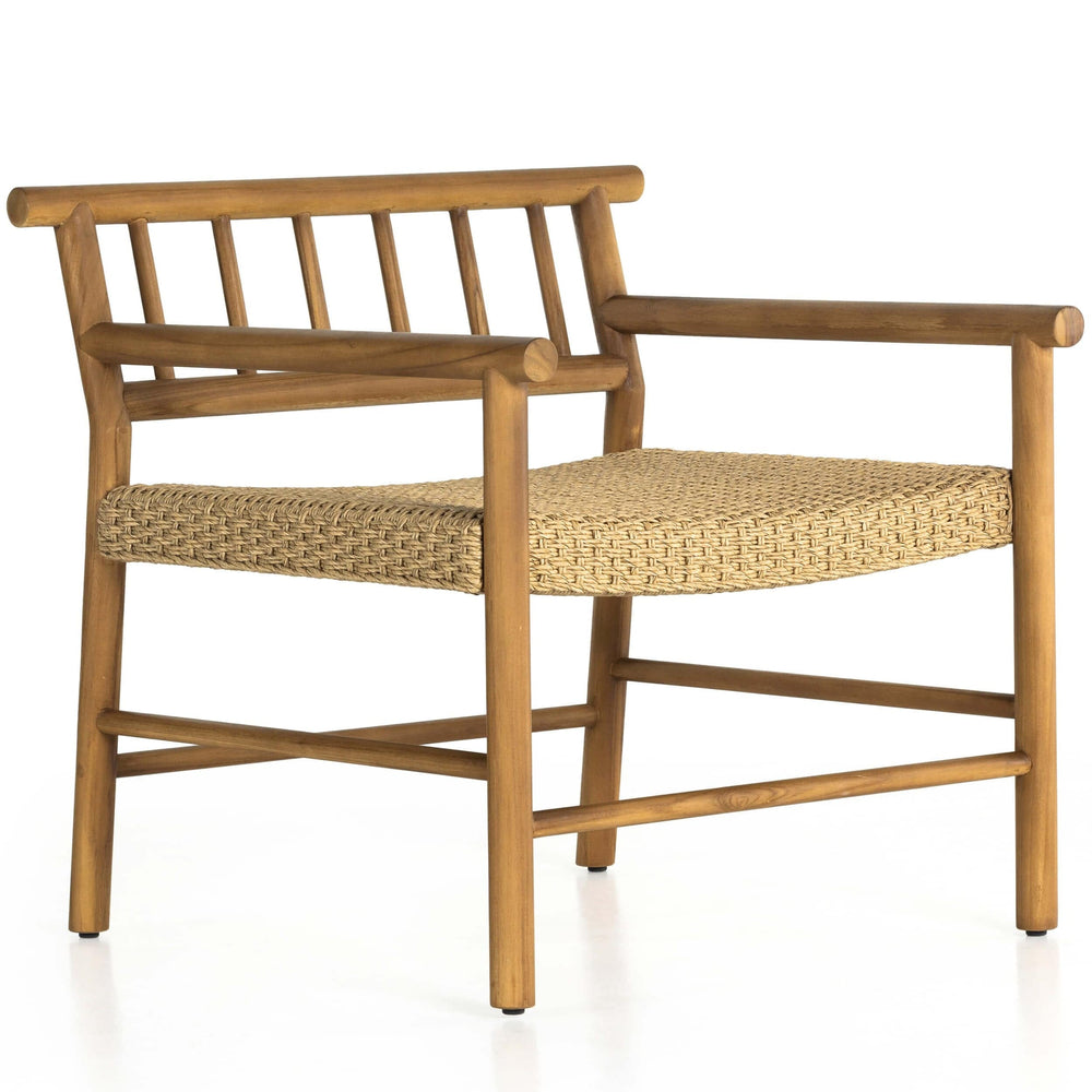 Larsen Outdoor Chair, Natural Teak-Furniture - Chairs-High Fashion Home