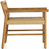 Larsen Outdoor Chair, Natural Teak-Furniture - Chairs-High Fashion Home