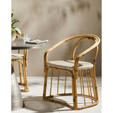 Vago Outdoor Dining Chair, Painted Rattan-High Fashion Home