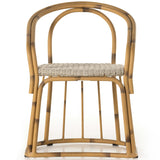 Vago Outdoor Dining Chair, Painted Rattan-High Fashion Home