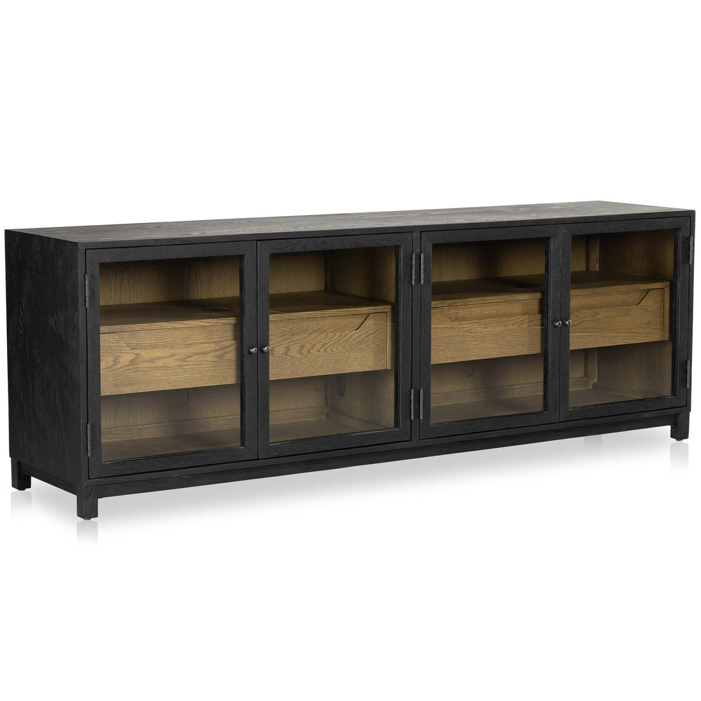 Millie Media Console, Drifted Matte Black