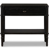 Toulouse Nighstand, Distressed Black