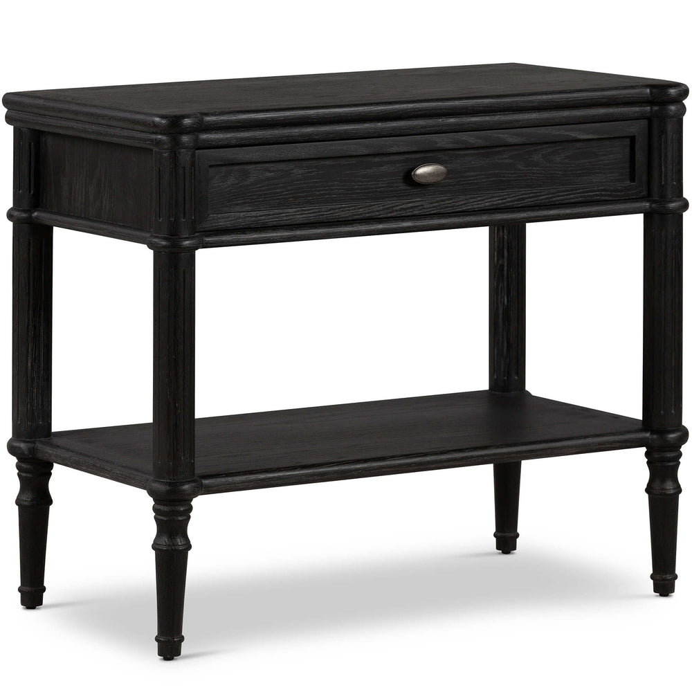 Toulouse Nighstand, Distressed Black