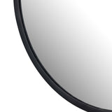 Dasha Small Mirror, Iron Matte Black-Accessories-High Fashion Home