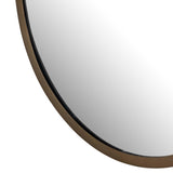 Dasha Small Mirror, Iron Matte Brass-Accessories-High Fashion Home