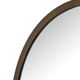 Dasha Small Mirror, Iron Matte Brass-Accessories-High Fashion Home