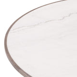 Skye Large Coffee Table, White Marble-Furniture - Accent Tables-High Fashion Home