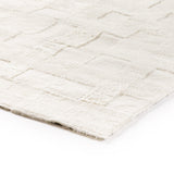 Patchwork Shearling Rug, Cream Shorn-High Fashion Home