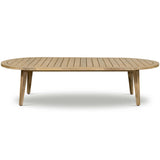 Amaya Outdoor Oval Coffee Table, Natural