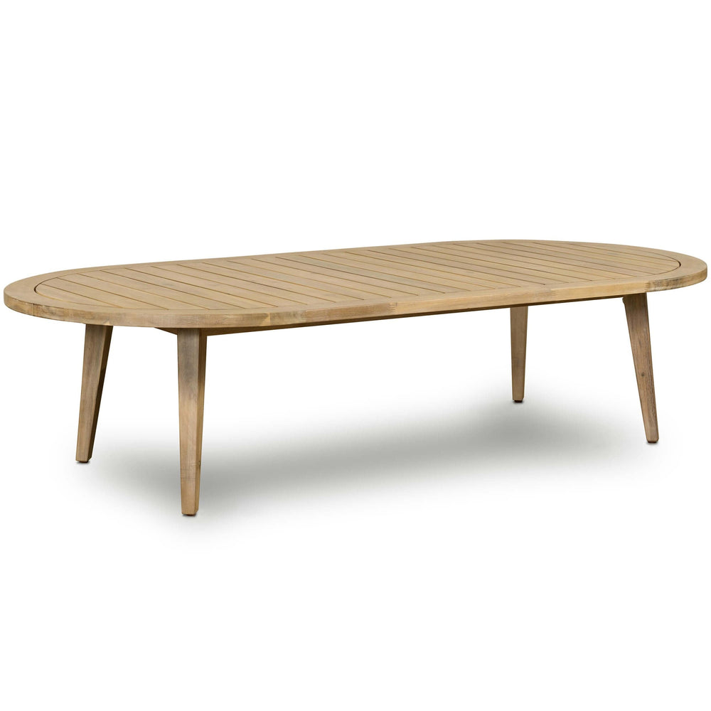 Amaya Outdoor Oval Coffee Table, Natural