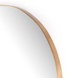 Georgina Round Mirror, Polished Brass-Accessories-High Fashion Home