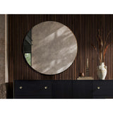 Georgina Round Mirror, Polished Brass-Accessories-High Fashion Home