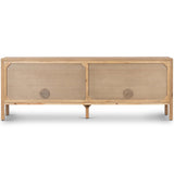 Riggs Media Console, Amber Oak-Furniture - Storage-High Fashion Home