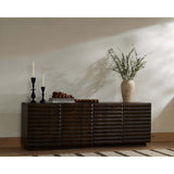 Tussac Media Console, Matte Brown Neem-Furniture - Storage-High Fashion Home