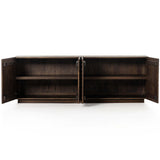 Tussac Media Console, Matte Brown Neem-Furniture - Storage-High Fashion Home