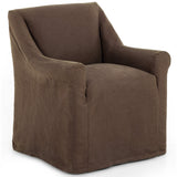 Bridges Slipcover Arm Chair, Brussels Coffee