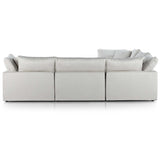 Stevie 5 Piece LAF Sectional, Anders Ivory-Furniture - Sofas-High Fashion Home