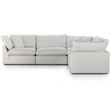 Stevie 5 Piece LAF Sectional, Anders Ivory-Furniture - Sofas-High Fashion Home