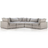 Stevie 5 Piece LAF Sectional, Destin Flannel-Furniture - Sofas-High Fashion Home