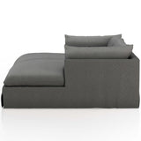 Habitat 87" Double Chaise Sectional, Fallon Charcoal-Furniture - Sofas-High Fashion Home