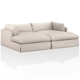 Habitat 102" Double Chaise Sectional, Valley Nimbus-Furniture - Chairs-High Fashion Home