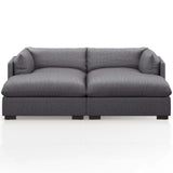 Westwood 87" Double Chaise, Bennett Charcoal-Furniture - Sofas-High Fashion Home