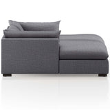 Westwood 87" Double Chaise, Bennett Charcoal-Furniture - Sofas-High Fashion Home