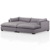 Westwood 102" Double Chaise, Valley Silver Moon-Furniture - Sofas-High Fashion Home