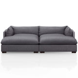 Westwood 102" Double Chaise, Bennett Charcoal-Furniture - Sofas-High Fashion Home