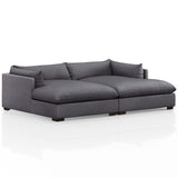 Westwood 102" Double Chaise, Bennett Charcoal-Furniture - Sofas-High Fashion Home