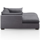 Westwood 102" Double Chaise, Bennett Charcoal-Furniture - Sofas-High Fashion Home