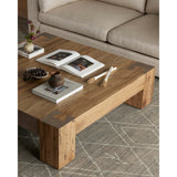 Abaso Coffee Table, Rustic Wormwood Oak-High Fashion Home