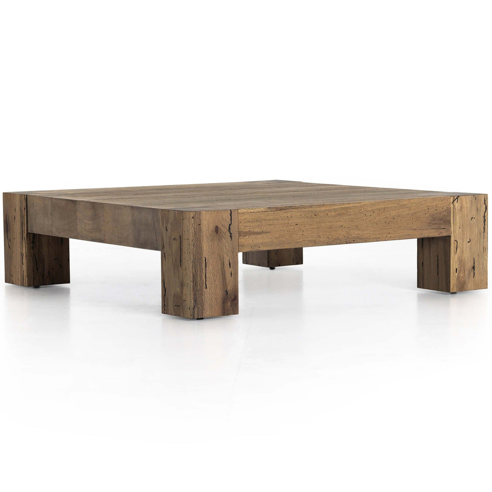 Abaso Coffee Table, Rustic Wormwood Oak-High Fashion Home