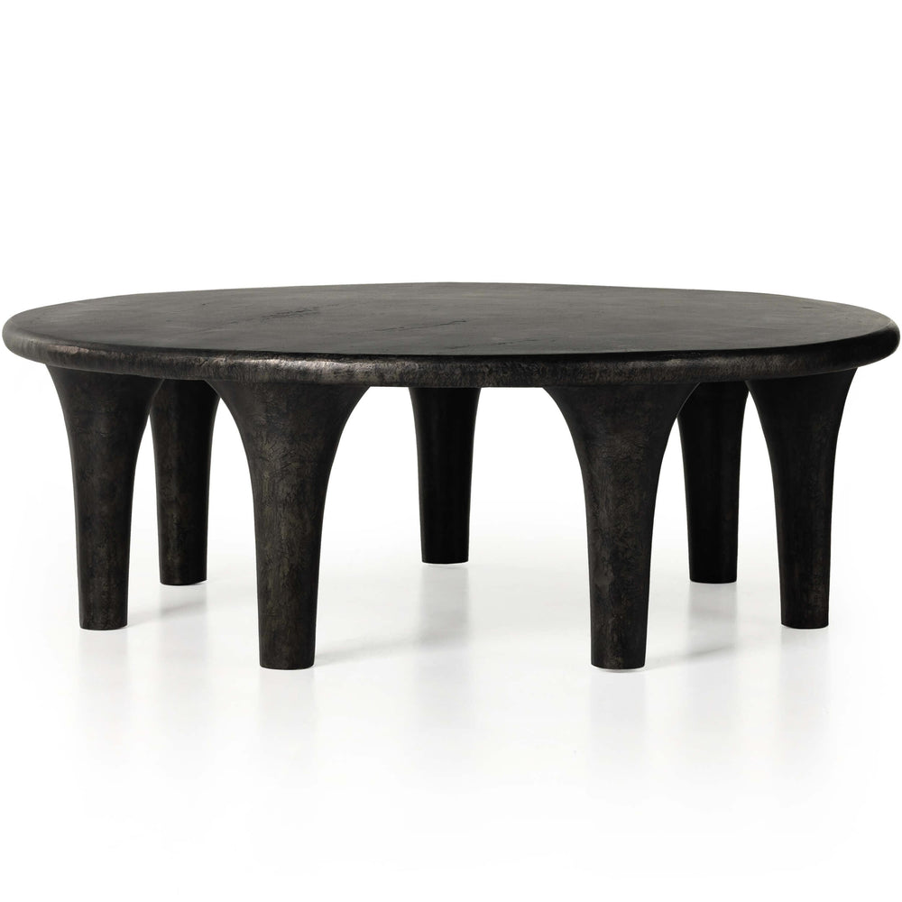 Kelden Coffee Table, Raw Black-High Fashion Home