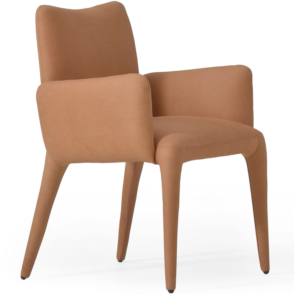 Monza Leather Arm Chair, Heritage Camel