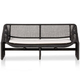 Selma Outdoor Sofa, Faux Black Hyacinth