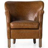 Wycliffe Leather Chair, Vintage Soft Camel-Furniture - Chairs-High Fashion Home