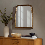 Loire Mirror, Antiqued Gold Leaf