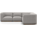 Mabry 5 Piece Sectional, Gibson Silver