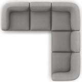 Mabry 5 Piece Sectional, Gibson Silver