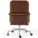 Lacey Leather Desk Chair, Sienna Brown