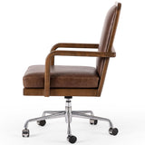 Lacey Leather Desk Chair, Sienna Brown