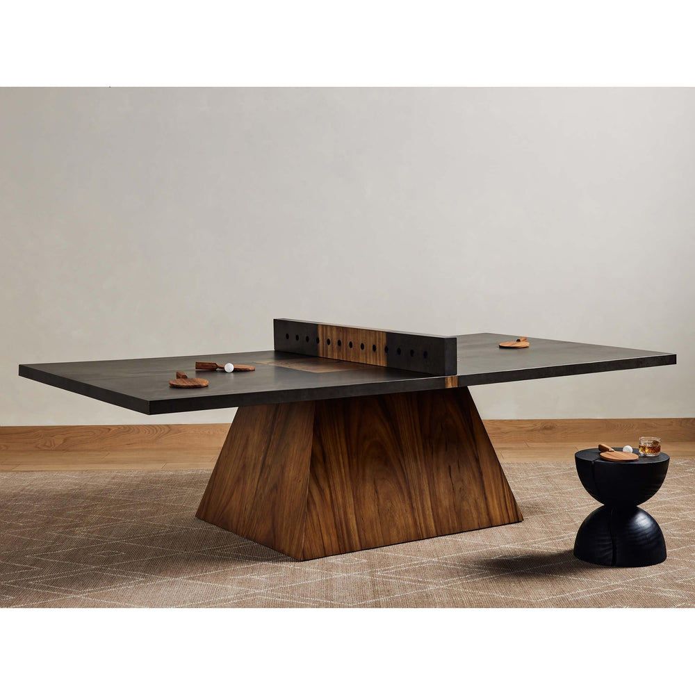 Ping Pong Table, Natural Brown Guanacaste-Furniture - Accent Tables-High Fashion Home