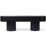 Conroy Bench, Black Pine-Furniture - Chairs-High Fashion Home